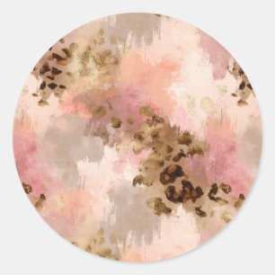 Abstract Leopard Print Sticker