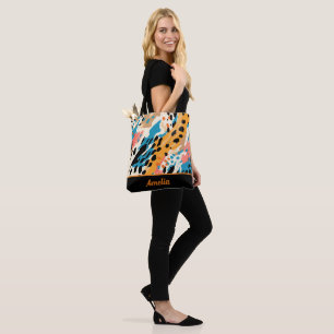 Abstract Leopard Print  Tote Bag