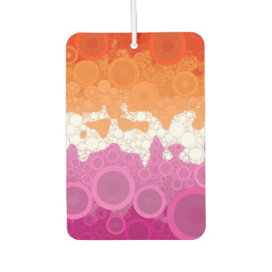 Abstract Lesbian Pride Flag Car Air Freshener