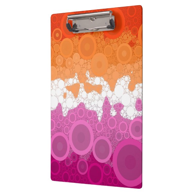 Abstract Lesbian Pride Flag     Clipboard (Left)