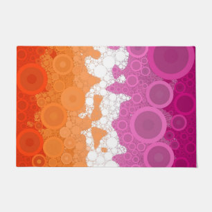 Abstract Lesbian Pride Flag    Doormat