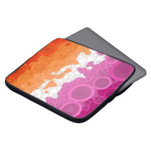 Abstract Lesbian Pride Flag Laptop Sleeve