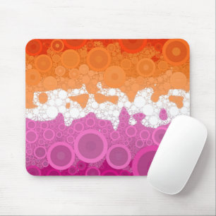 Abstract Lesbian Pride Flag     Mouse Pad