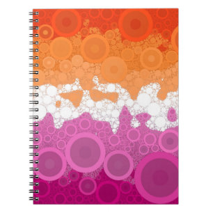 Abstract Lesbian Pride Flag     Notebook