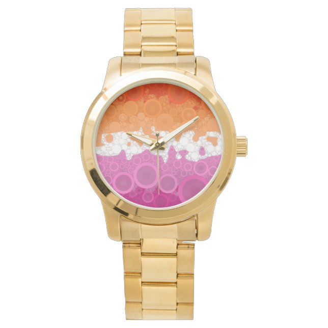 Abstract Lesbian Pride Flag     Watch (Front)