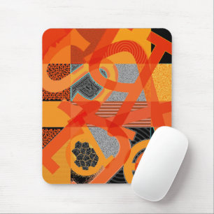 Abstract Letter Art Mouse Pad
