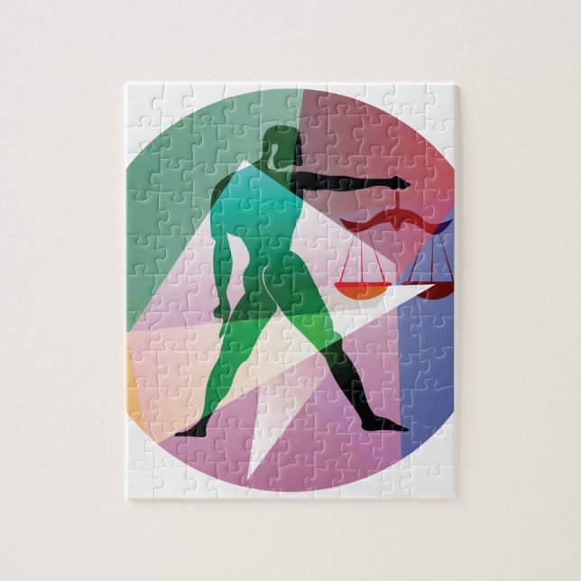 abstract libra jigsaw puzzle (Vertical)
