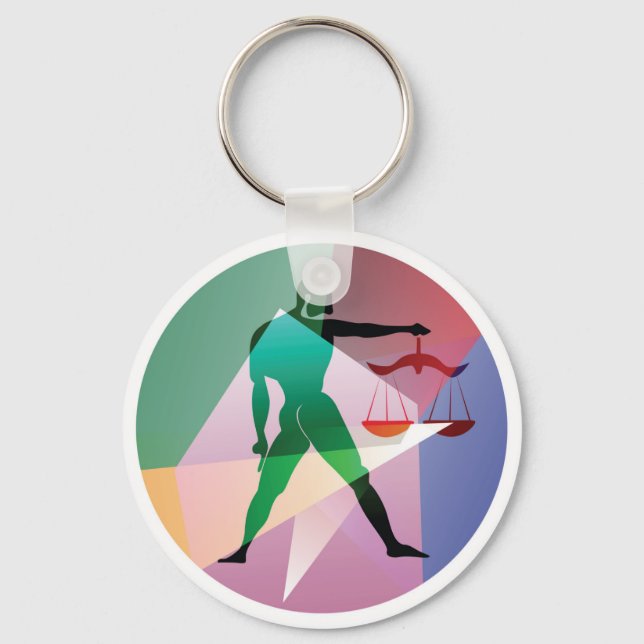 abstract libra key ring (Front)