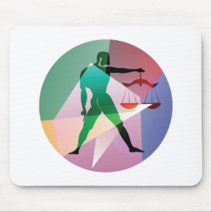abstract libra mouse pad