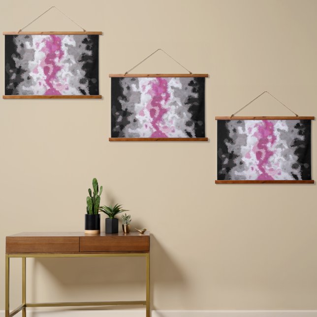 Abstract Librafeminine   Pride Flag       Hanging Tapestry (Asymmetrical)
