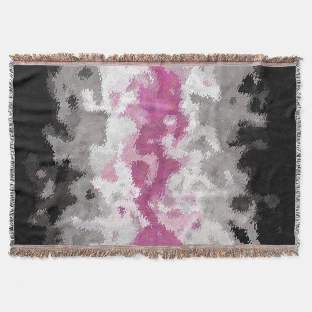 Abstract Librafeminine   Pride Flag       Throw Blanket (Front)