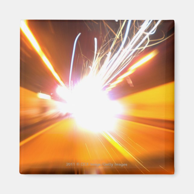 Abstract light beams and effects magnet (Front)