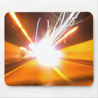 Abstract light beams and effects mouse pad