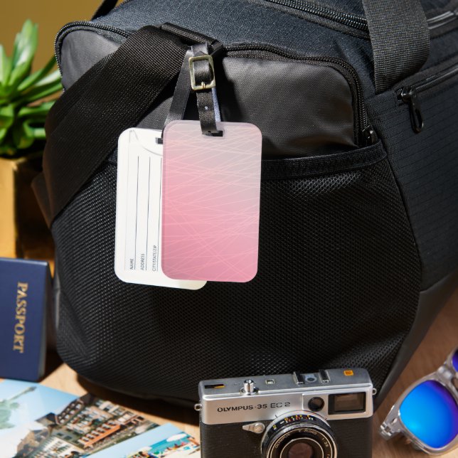 Abstract Light Design Luggage Tag - Unique Style (Front & Back)