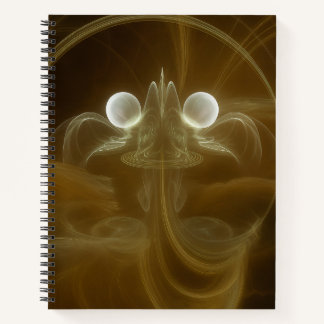 Abstract Light Energy Spiral Notebook