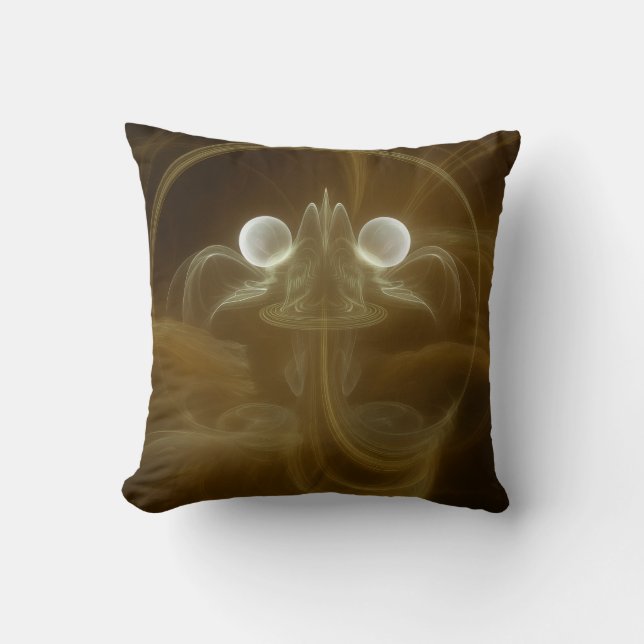 Abstract Light Energy Throw Pillow (Front)
