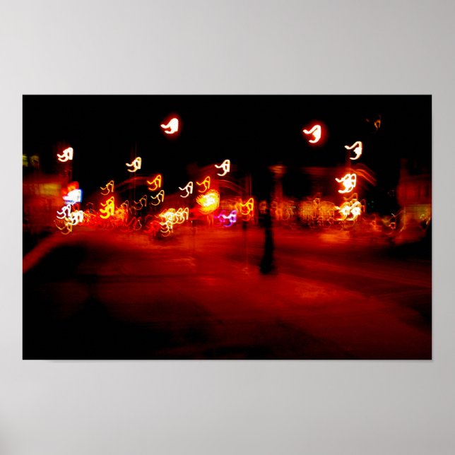 Abstract Light Painting Ploosh Poster (Front)