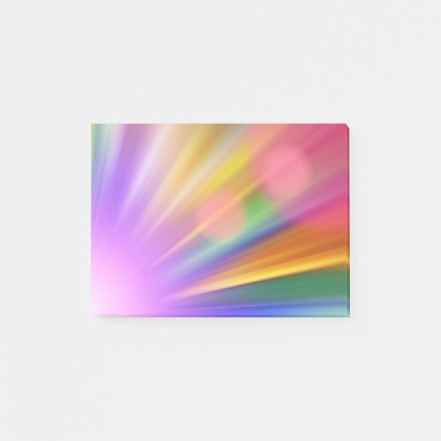 Abstract Light Post-it Notes (Front)