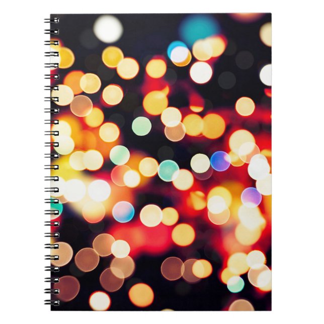 Abstract Light: Simple Texture Background Notebook (Front)