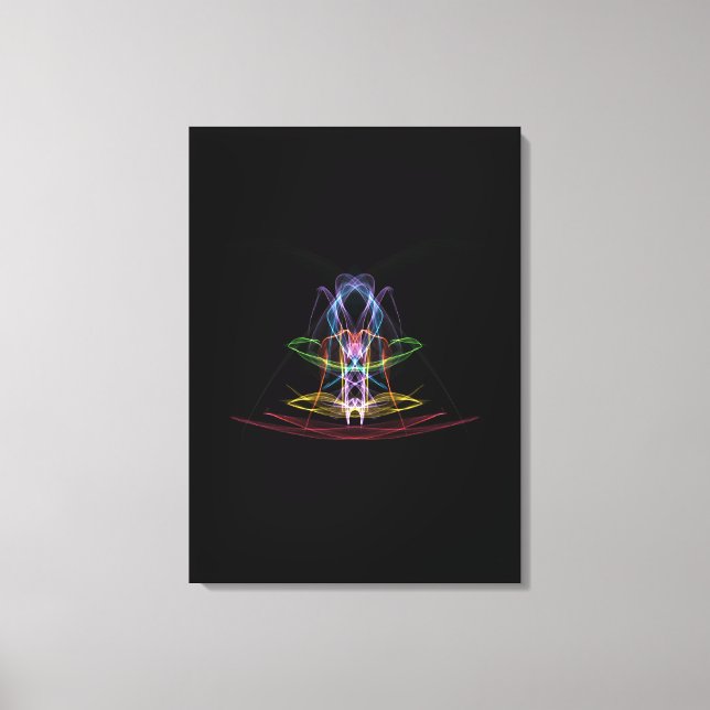 Abstract Light Trails Stretched Canvas Print (Front)