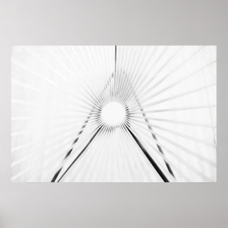 Abstract Light Tunnel Geometry Poster
