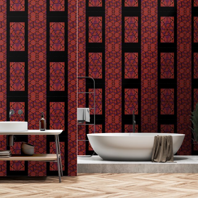 Abstract Light Wildflower Wallpaper (Bathroom)