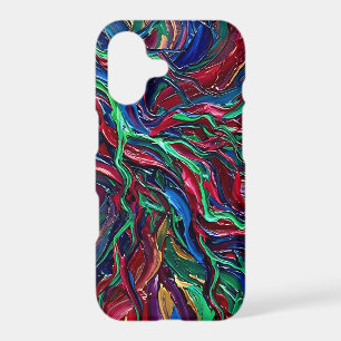 Abstract Lightning Bolt Jewel Oil iPhone Cases