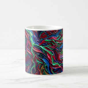 Abstract Lightning Bolt Jewel Tone Mug Coffee Mug