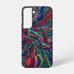 Abstract Lightning Strike Bolt Oil Mobile Cases