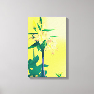 Abstract lilies - canvas print
