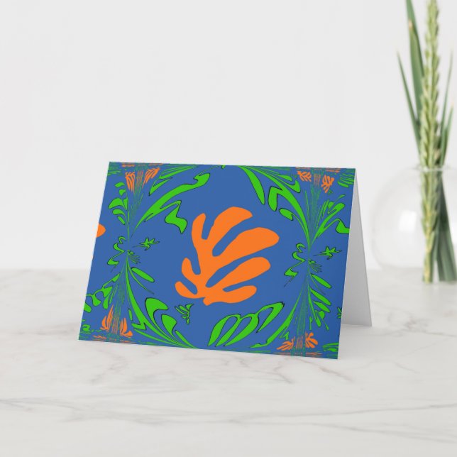 Abstract Lilly, Matisse Style Card (Front)