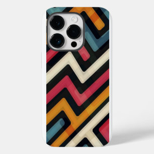 abstract line art iPhone 14 pro case