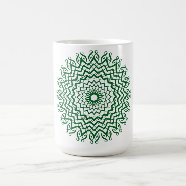 Abstract Line Art Mandala Coffee Mug (Center)