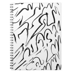 Abstract line art notebook