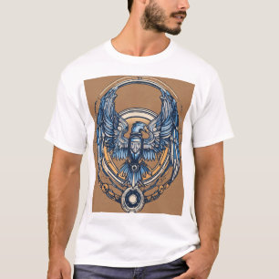 abstract line art wing design T-Shirt