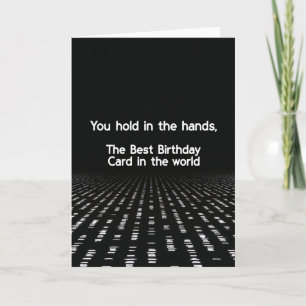 Abstract Line Birthday Card