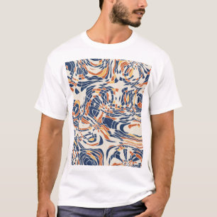 Abstract line geo, topographical seamless pattern. T-Shirt