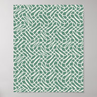 Abstract Line Pattern Green