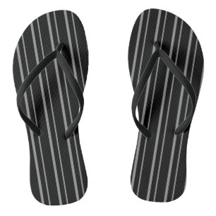 Abstract line striped modern pattern print black g jandals