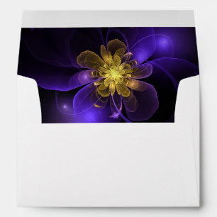 Abstract Lined Envelope With Return Address