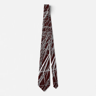 Abstract Lines - 03 - Dark Brown Tie