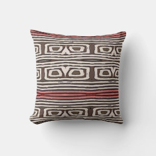 Abstract Lines and Eyes Cushion