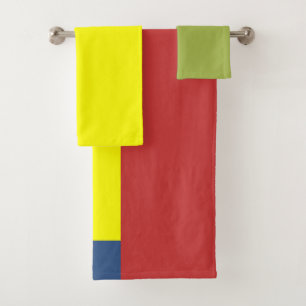 Abstract lines and Rectangles  Bath Towel Set