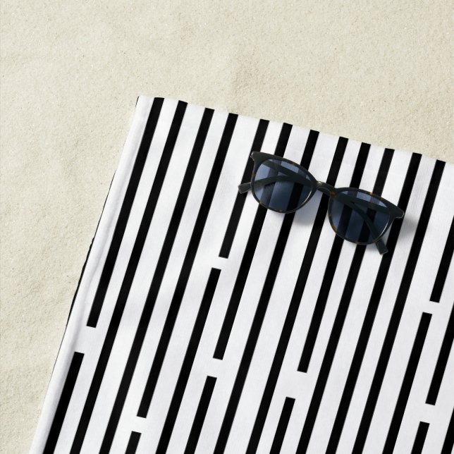 Abstract lines and Rectangles  Beach Towel (In Situ)