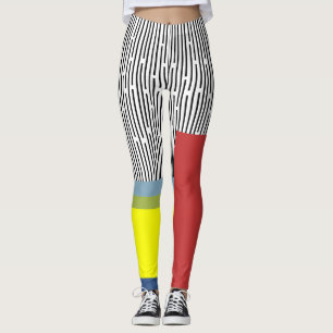 Abstract lines and Rectangles  Leggings