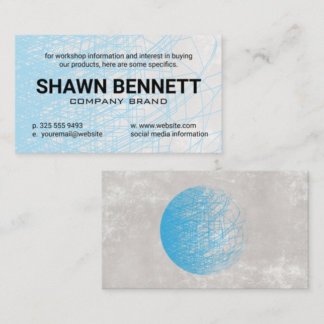 Abstract Lines | Global Design Business Card (Front/Back)