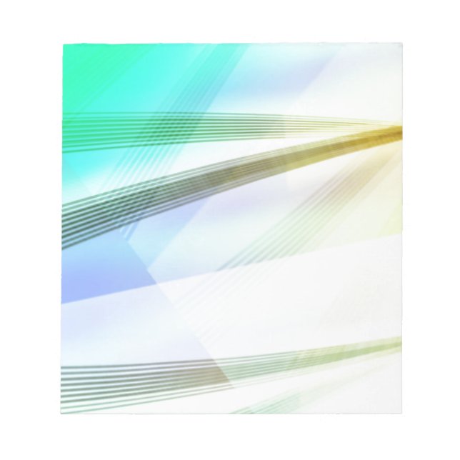 Abstract Lines in soft colours Notepad (Front)