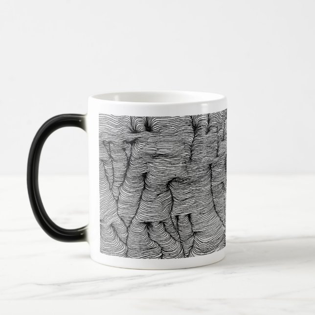 Abstract Lines Magic Mug (Left)