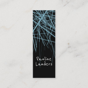 Abstract Lines Mini Business Card