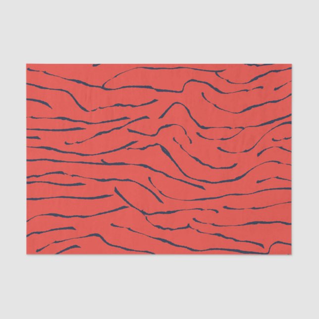 Abstract lines Pattern Tissue Paper (Front)